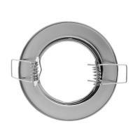 Светильник встраиваемый под лампу MR16, круг, металл, хром