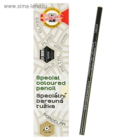 Карандаш незаточенный 4.3 мм, Koh-I-Noor 3263/5, по стеклу, металлу, пластику, чёрный, L=175 мм, МИКС упаковки