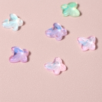 Фигурки для дизайна ногтей &laquo;Витражные бабочки&raquo;, объёмные, разноцветные