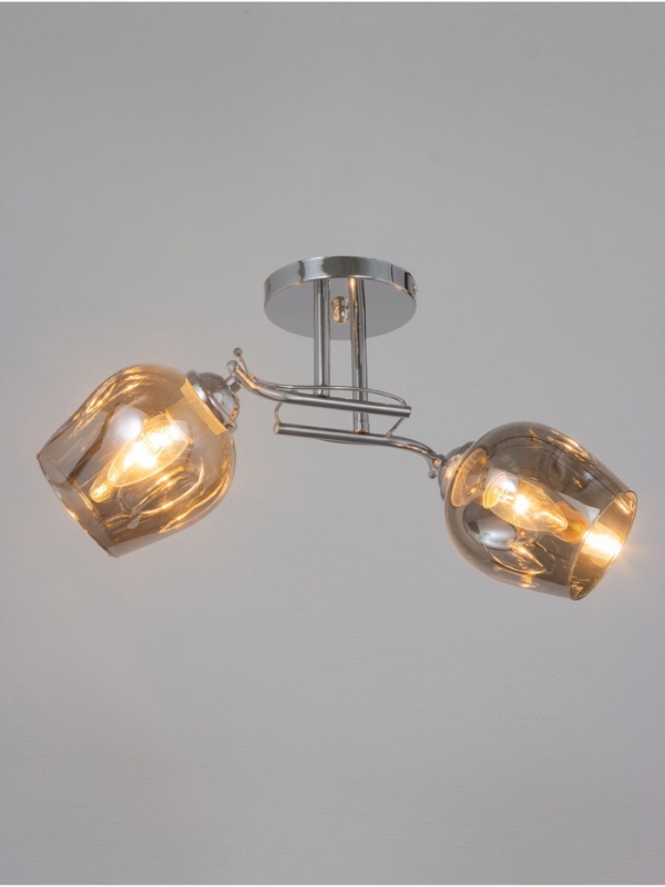 Люстра "Муза" 2х40Вт Е27 хром