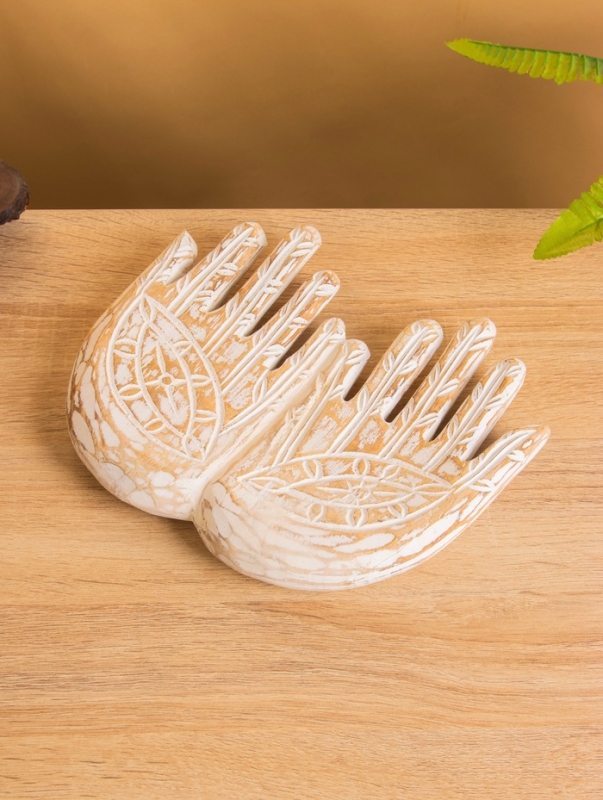 Сувенир интерьерный "Ладошки" дерево 23х20х4 см