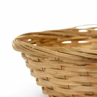 Корзина плетеная 20 х 20 х _ см, ручка h=21 см натуральный (К 1224600)