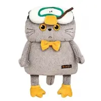 Мягкая игрушка "Кот Басик в маске для сна "Гусик", 32 см Kp34-293