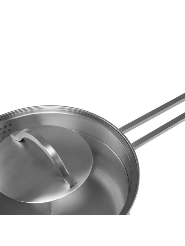 Ковш сотейник 1,5 л кухонный Solid-16SP с крышкой и носиком