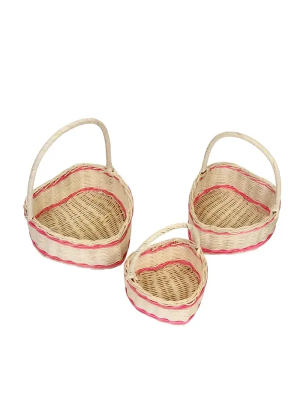 Набор корзин, 3 шт, 22х20х12, 20х18х10, 16&times;14&times;8 см, лоза, кукуруза