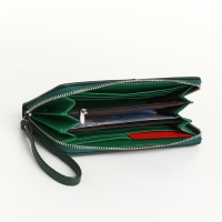 Кошелёк женский на молнии, цвет зелёный Кошелёк женский на молнии, цвет зелёный