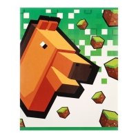 Комплект тетрадей из 5 штук, 48 листов в линию Calligrata "Пиксели", обложка мелованный картон, ВД-лак, блок офсет