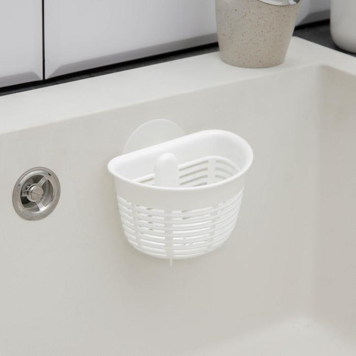 Держатель подвесной на присосках econova Helper, 10,3&times;8,4&times;7,1 см, цвет белый