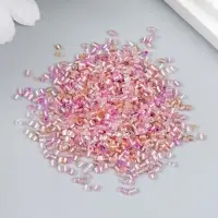 Бисер стекло 12/0 "Цилиндр. Розовый меланж" 10 гр