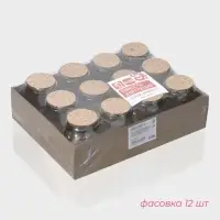 Банка для сыпучих Доляна &laquo;Парфе&raquo;, 100 мл, 5.7&times;7 см, с пробковой крышкой, стекло, прозрачная