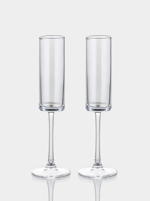 Набор бокалов для шампанского Just for you, 180 мл, 2 шт., 7&times;24 см, стекло, прозрачный