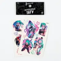 Переводные татуировки детские &laquo;Девушка с базукой&raquo;, тату &mdash; 2 листа