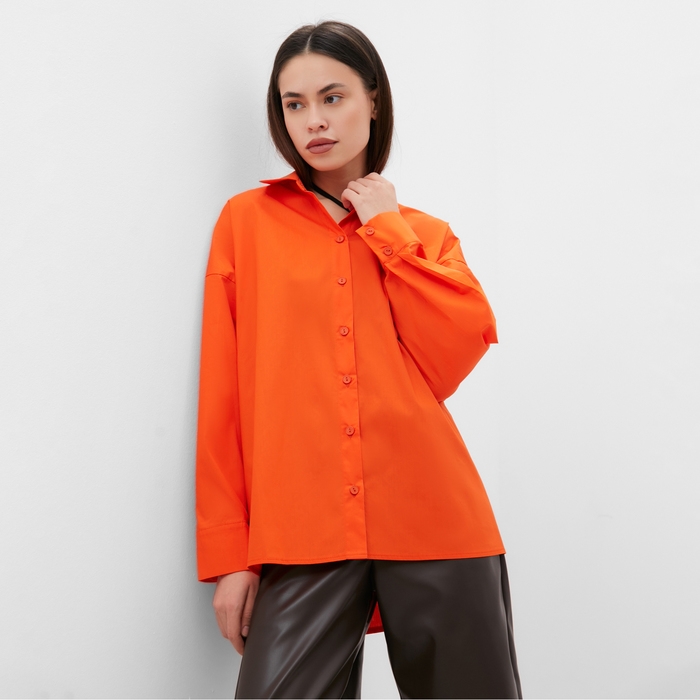 Рубашка женская MIST, р. 48, оранжевый