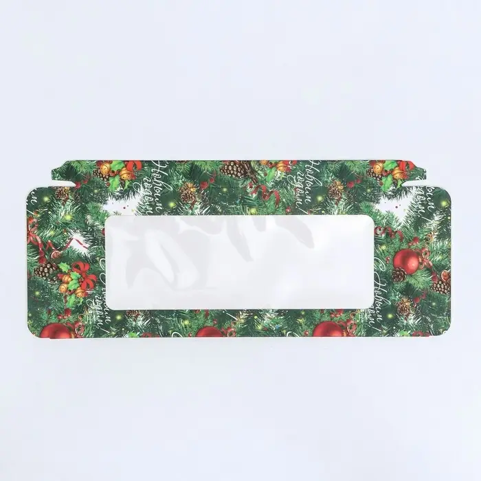 Коробка для шоколада с окном &laquo;Шишки&raquo;, 17.1&times;8&times;1.4 см