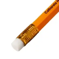 Набор карандашей чернографитных 12 штук, Calligrata Classic, с ластиком, заточенные, пластик, трехгранные, оранжевые