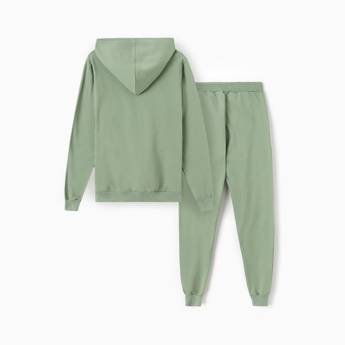 Комплект женский (фуфайка/брюки) НАЧЁС, цвет оливковый, размер 50