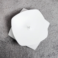 Подсвечник "Кварта Н" металл на 1 свечу,  9,5х3 см, белый