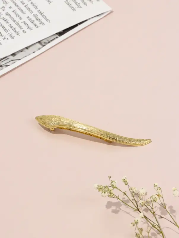 Заколка-автомат для волос "Косма" 9,5 см, золото