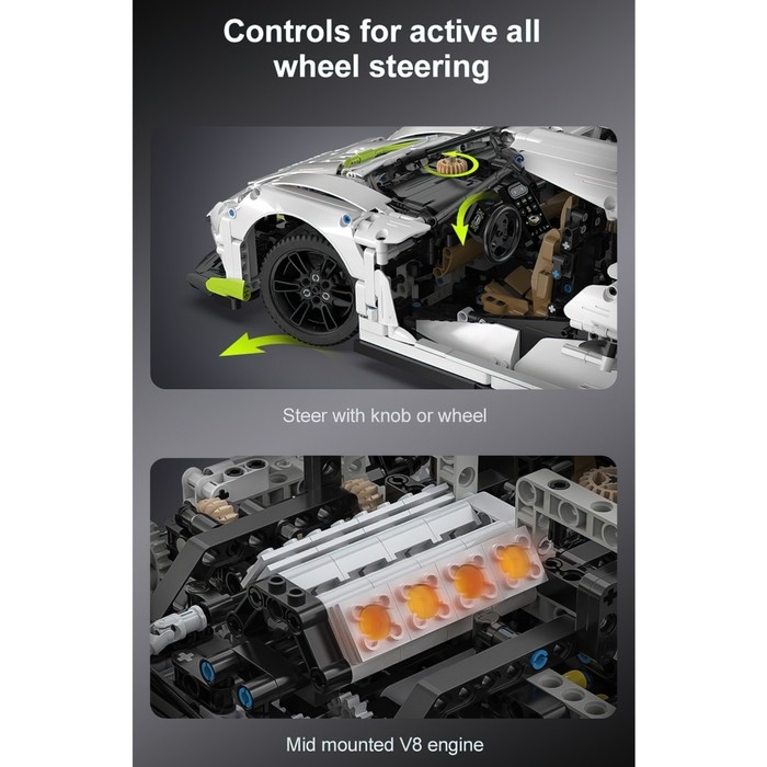 Конструктор Техно &laquo;Спорткар&raquo;, 4346 деталей, масштаб 1:8