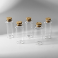 Баночки для хранения бисера d = 3 × 7,3 см, 5 шт Баночки для хранения бисера d = 3 × 7,3 см, 5 шт