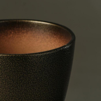 Набор горшков  "Глянец бутон" черно-золотой, 4 предмета  1 / 2 / 3,8 / 5,4 л