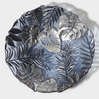 Тарелка стеклянная &laquo;Арабис&raquo;, d=21,5 см, цвет голубой