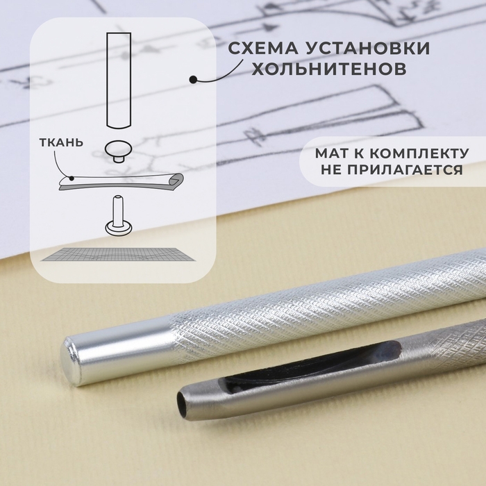Набор инструментов для ручной установки хольнитенов, d = 6 мм Набор инструментов для ручной установки хольнитенов, d = 6 мм