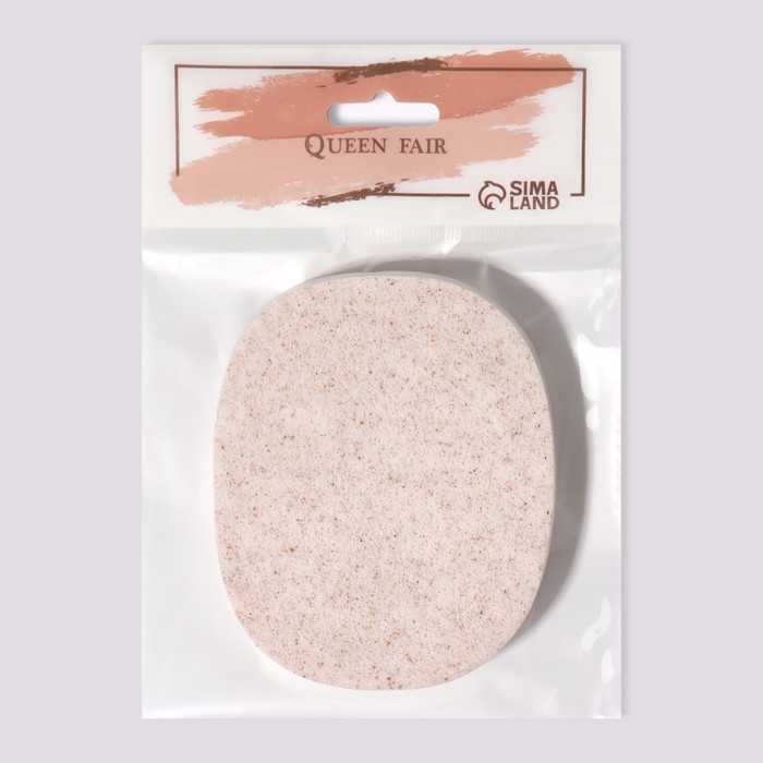 Спонж для умывания «Умывашка», 11 × 8,7 × 2 см, цвет бежевый Спонж для умывания «Умывашка», 11 × 8,7 × 2 см, цвет бежевый