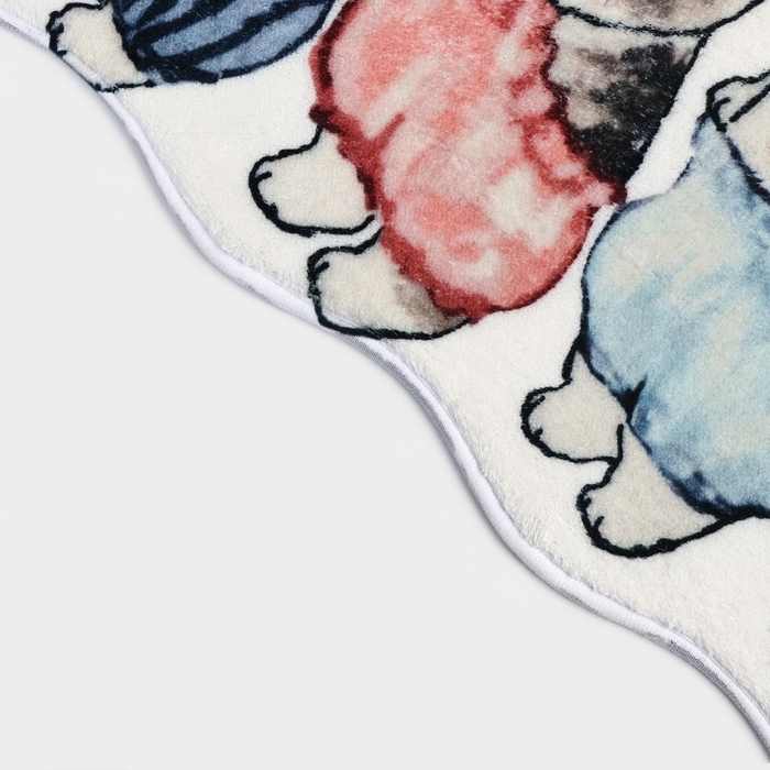 Коврик для дома Доляна &laquo;Котята&raquo;, для детей, 39,5&times;60,5 см