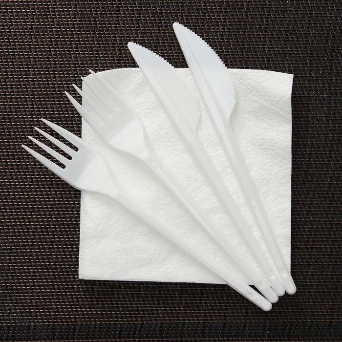 Набор пластиковой одноразовой посуды на 6 персон «Пикничок», цвет МИКС Набор пластиковой одноразовой посуды на 6 персон «Пикничок», цвет МИКС