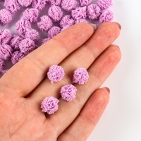 Набор деталей для декора &laquo;Бомбошки&raquo;, 100 шт., размер одной шт. &mdash; 1 см, цвет фиолетовый