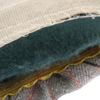 Краги сварщика спилковые ТУНДРА, комбинированные, пятипалые, телячья кожа, 270 мм, 200 г