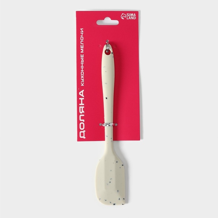 Лопатка Доляна &laquo;Гранит&raquo;, 21 см, цвет белый