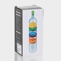 Бутылка - соковыжималка Доляна &laquo;Чудо&raquo;, мерный стакан, тёрки, воронки, 380 мл, 29&times;8,5 см, цвет МИКС