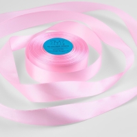 Лента атласная, 25 мм &times; 33 &plusmn; 2 м, цвет светло-розовый №067