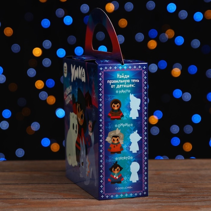 Новый год. Коробка подарочная складная Новый год. Коробка подарочная складная "Умка" 17 х 6,7 х 17,3 см.