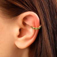 Серьги &laquo;Каффы&raquo; манжеты, набор 5 шт., цветные в золоте