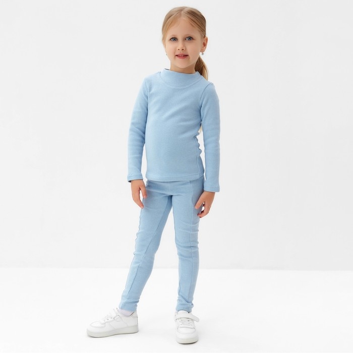 Термобелье для девочки (лонгслив, легинсы) цвет голубой, рост 134 Термобелье для девочки (лонгслив, легинсы) цвет голубой, рост 134