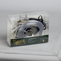 Гирлянда &laquo;Занавес&raquo; 1 &times; 1 м роса, IP20, серебристая нить, 100 LED, свечение мульти, 12 В