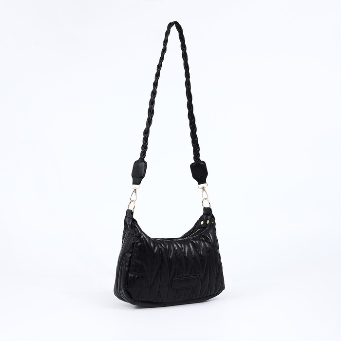 Сумка кросс-боди на молнии, цвет чёрный Сумка кросс-боди на молнии, цвет чёрный