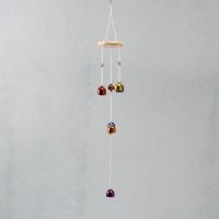 Музыка ветра металл "Цветные колокольчики" 9 колокольчиков 64 см Музыка ветра металл "Цветные колокольчики" 9 колокольчиков 64 см