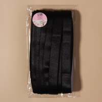 Резинка для бретелей, блестящая, 20 мм, 10 &plusmn; 0,5 м, цвет чёрный