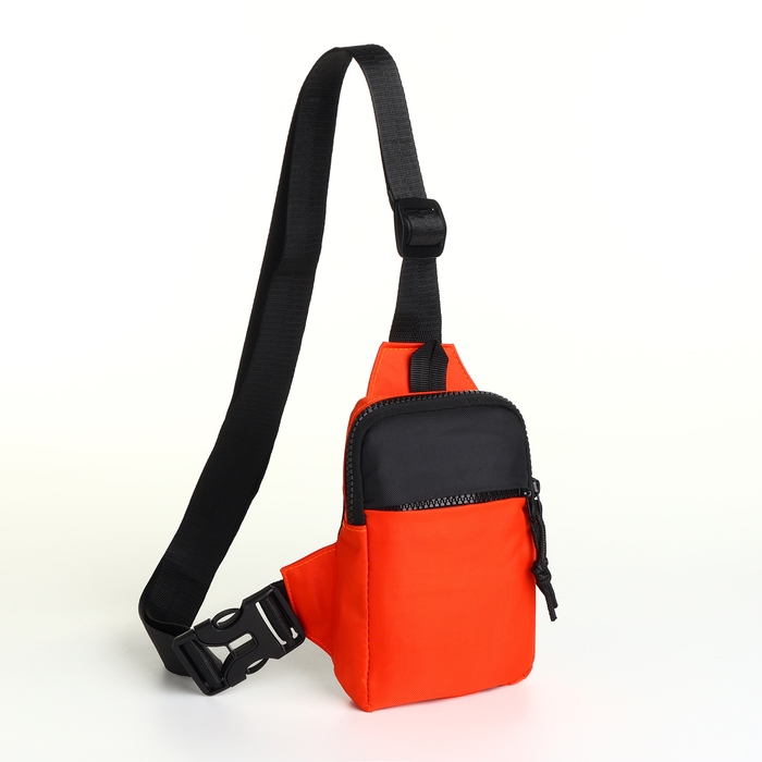 Сумка-слинг из текстиля, цвет оранжевый Сумка-слинг из текстиля, цвет оранжевый