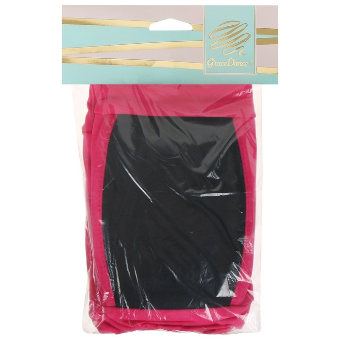 Наколенники для гимнастики и танцев Grace Dance, с уплотнителем, р. S, 7-10 лет, цвет фуксия/чёрный Наколенники для гимнастики и танцев Grace Dance, с уплотнителем, р. S, 7-10 лет, цвет фуксия/чёрный