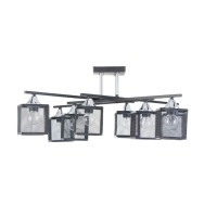 Люстра "Куб" 8х60Вт Е27 Чёрный 61,5х61,5,х27см Люстра "Куб" 8х60Вт Е27 Чёрный 61,5х61,5,х27см