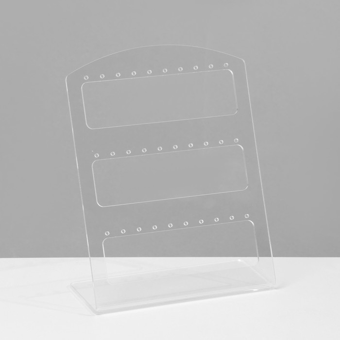 Подставка под серьги на 15 пар, 12,5×5,5×16,5 см, оргстекло 3 мм, В ЗАЩИТНОЙ ПЛЁНКЕ Подставка под серьги на 15 пар, 12,5×5,5×16,5 см, оргстекло 3 мм, В ЗАЩИТНОЙ ПЛЁНКЕ