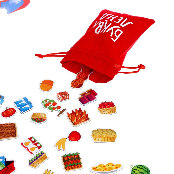 Магнитная книжка-игрушка &laquo;Овощи, фрукты и прочие продукты&raquo;, 8 стр.