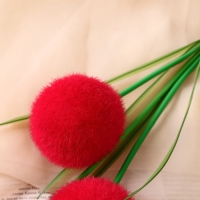 Цветок искусственный "Шар" d-6 см h-52 см, микс Цветок искусственный "Шар" d-6 см h-52 см, микс