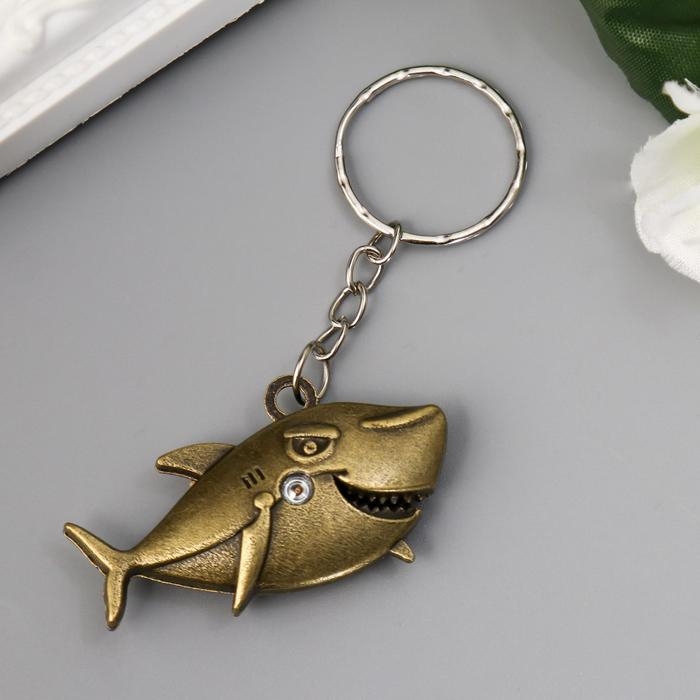 Брелок металл Брелок металл "Акула" МИКС 2,7х4,7 см