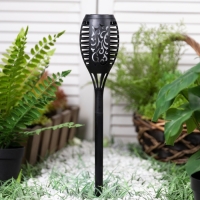 Светильник на солнечной бат. "СТАРТ", "Маори" 7.5x49.5 см, IP44, 12 LED, эфф. огня, Т/БЕЛЫЙ Светильник на солнечной бат. "СТАРТ", "Маори" 7.5x49.5 см, IP44, 12 LED, эфф. огня, Т/БЕЛЫЙ